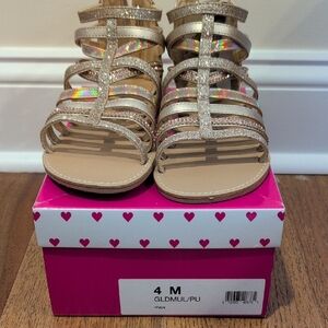 Maya Sparkling Kids Sandals in Gold